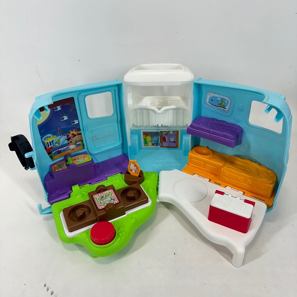Fisher-Price Little People Toy Story 4 Tri-County RV Transforming Playset Blue